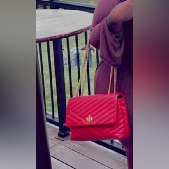 Tory Burch Red Quilted Women's Bag